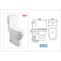 Watermark Washdown Two-Piece Toilet with S-Trap160/220mm/P-Trap180mm (A-6002)